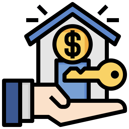 Office rental calendar planning icon