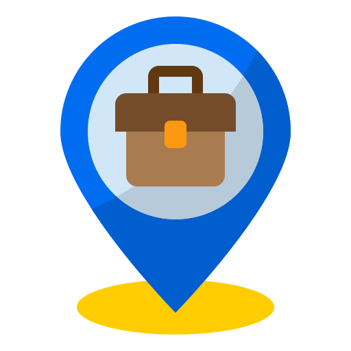 Private office workspace icon